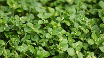 Fototapeta premium Vibrant Green Foliage: A Close-Up of Lush Greenery