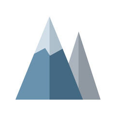 mountain flat icon design	