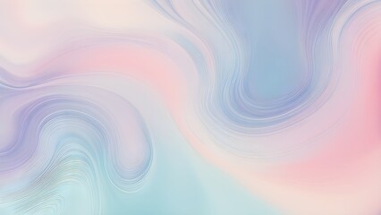 Abstract pastel background with swirling, flowing lines in soft pink and blue hues.