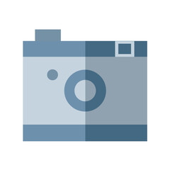 camera flat icon design	