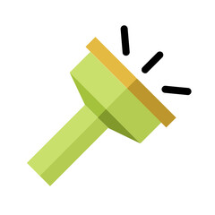 flashlight flat icon design
