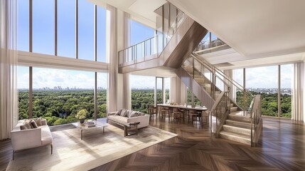 Luxurious Penthouse Apartment with City Views