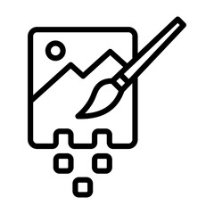Digital Art Ai Icon