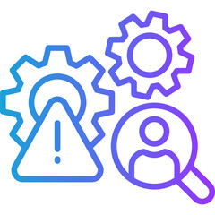 Operational Risk line gradient icon