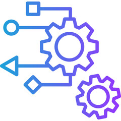 Plan Development line gradient icon