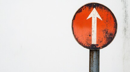 A speed limit sign with a small downward arrow indicating a reduction ahead, on a plain white background.