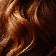 Fototapeta premium Close up of hair featuring vibrant red and blonde highlights in natural light