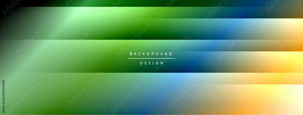 Aufkleber Dynamic shadow lines with gradient colors geometric background