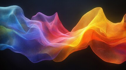 Obraz premium Colorful Flowing Fabric Abstract Design