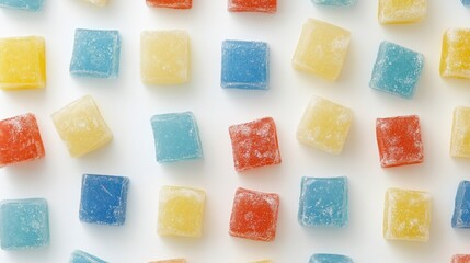 Colorful Delight: A Vibrant Arrangement of Assorted Turkish Delights