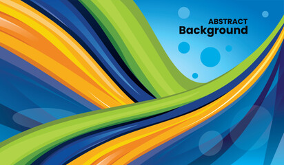 Abstract wave background colorful design vector