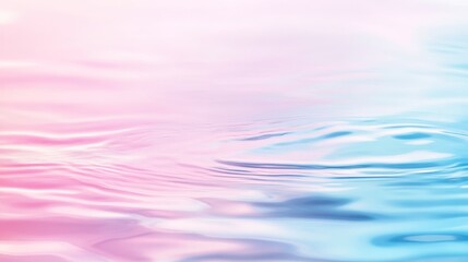 Blurred pastel pink and blue water background