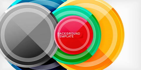 Obraz premium Geometric design abstract background - circles