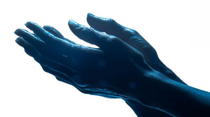 a woman's hands in the dark PNG image, PNG file, Generative art.