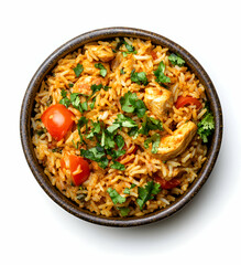 Delicious Chicken Biryani in a Bowl: A Culinary Delight
