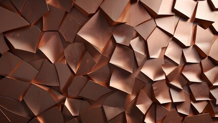 Rose gold background or texture and gradients shadow Generative AI