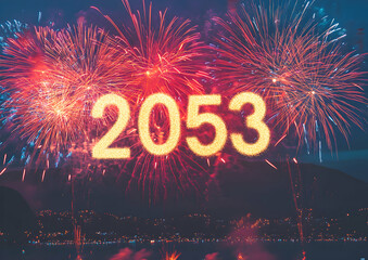Spectacular Fireworks Display for 2053: A New Year's Eve Celebration