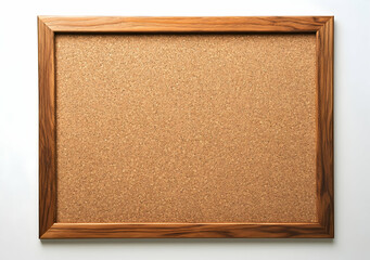 A Wooden Framed Corkboard, Blank and Ready for Notes or Pins