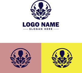 Professional Organizing icon Space planning Organizational consulting Decluttering services flat logo sign symbol editable vector