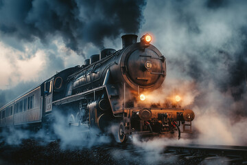 Fototapeta premium A train transportation concept