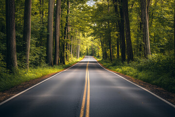 Fototapeta premium road in the forest