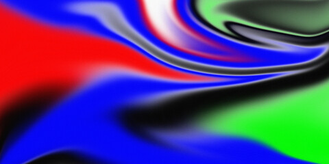 Abstract Vortex in Bold Colors