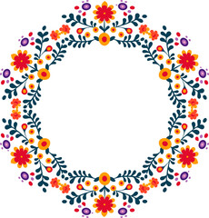 Traditional flower embroidery frame 