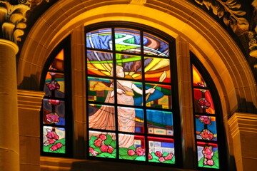 stained glass window