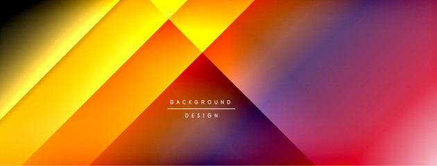 Dynamic shadow lines with gradient colors geometric background