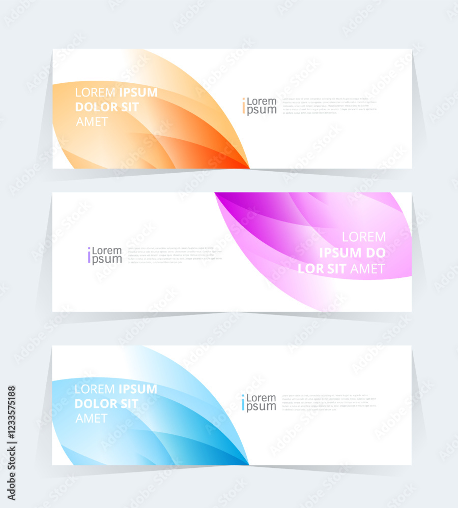 Poster geometric banner design with vector presentation template.