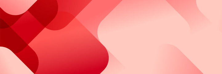 Abstract Red fluid gradient Geometric banner design background.