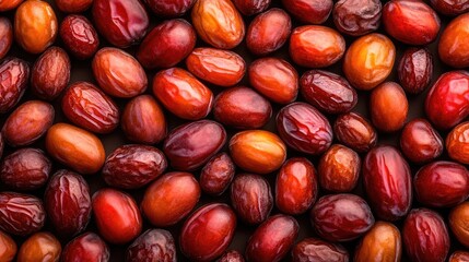 Obraz premium Beautifully Textured Dates in a Flat Lay Composition