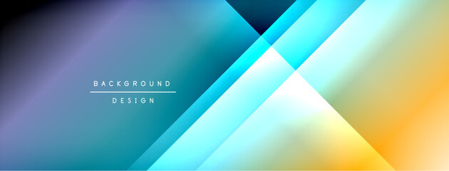 Dynamic shadow lines with gradient colors geometric background