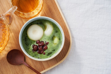 抹茶白玉ぜんざい - 和モダンな和風スイーツ