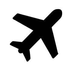 Obraz premium Airplane Vector Icon – Aviation and Travel Symbol