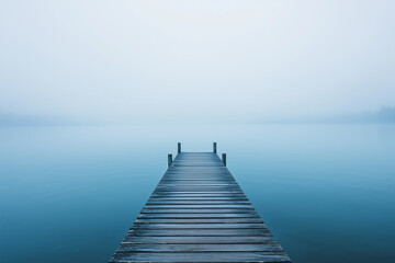 Obraz premium pier on the lake