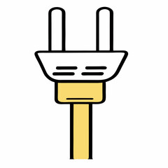 Obraz premium Modern plug wire icon Outline modern plug wire vector illustration (1)