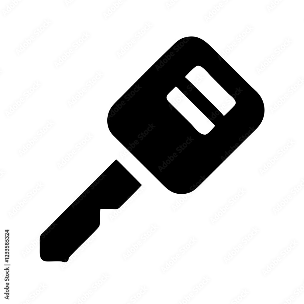 Poster car key vector icon – vehicle and security symbol
