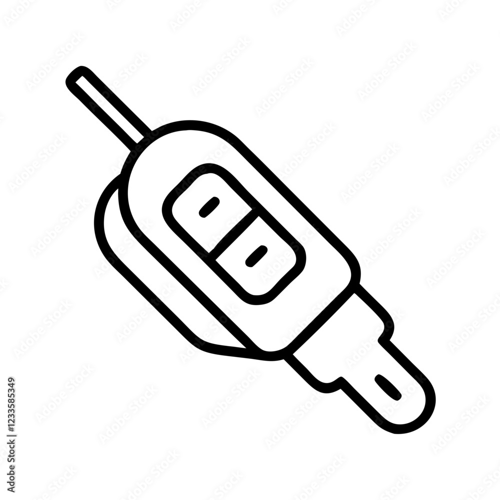 Poster car key vector icon – vehicle and security symbol