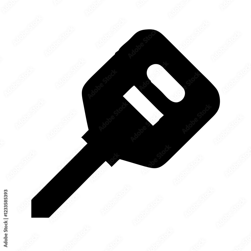Poster car key vector icon – vehicle and security symbol