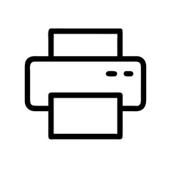 Printer Vector Icon – Printing and Document Symbol