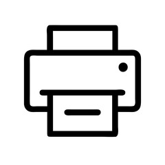 Printer Vector Icon – Printing and Document Symbol