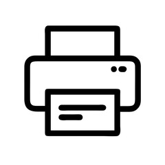 Printer Vector Icon – Printing and Document Symbol