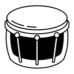 vector illustration of drum