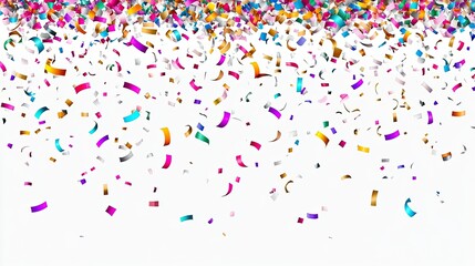 Multicolored Confetti Falling: Vector confetti