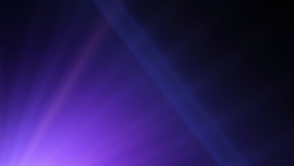Fototapeta premium Abstract Purple and Blue Light Leaks on Black Background