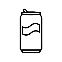 Fototapeta premium Soda Can Vector Icon – Refreshing Beverage Symbol