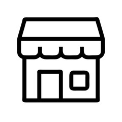 Store Vector Icon – Retail Shop Symbol