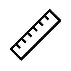 Fototapeta premium Wooden Ruler Vector Icon – Classic Measurement Tool