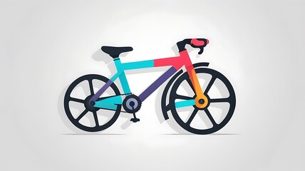 A modern 3D bicycle icon.